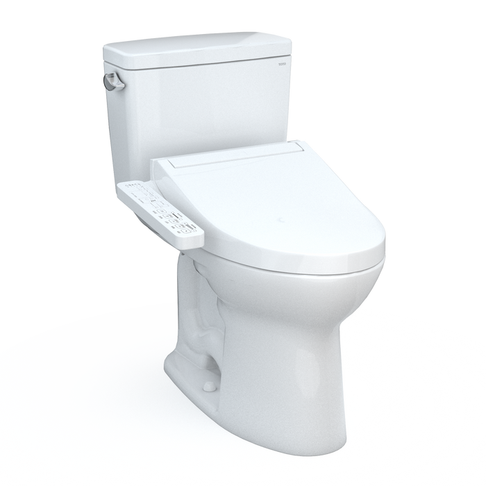 TOTO Drake Washlet+ Two Piece Elongated 1.6 GPF Tornado Flush Toilet with C2 Bidet Seat