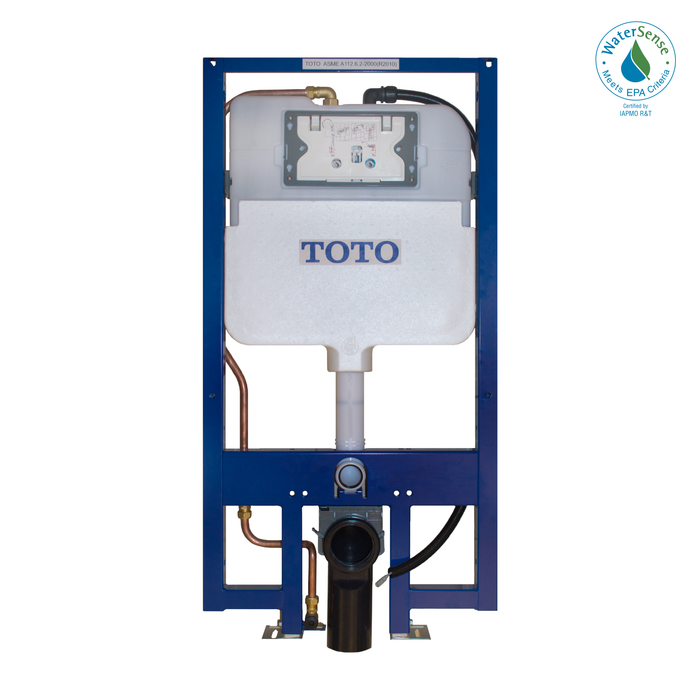 TOTO Duofit In Wall Dual Flush 1.28 and 0.9 GPF Tank System with Washlet+ Auto Flush Ready Copper Supply Line