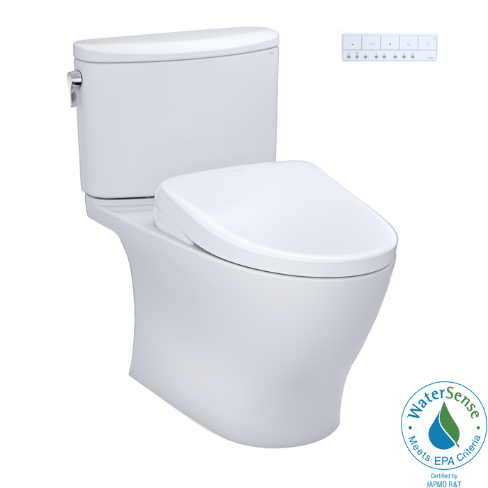 TOTO Washlet+ Nexus Two Piece Elongated 1.28 GPF Toilet with Auto Flush S7A Contemporary Bidet Seat