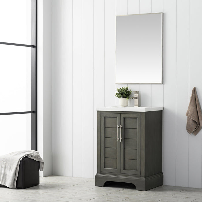 Vanity Art Madison 24" Single Sink 2 Door Bathroom Vanity with Top