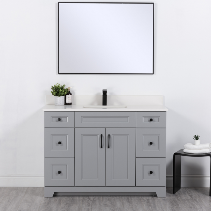 Hampton 48" Single Sink Vanity with Quartz Countertop