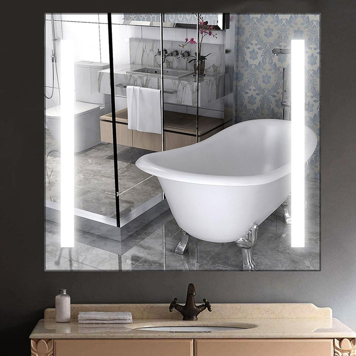 Align 30" x 28" LED Bathroom Mirror with Sensor Switch