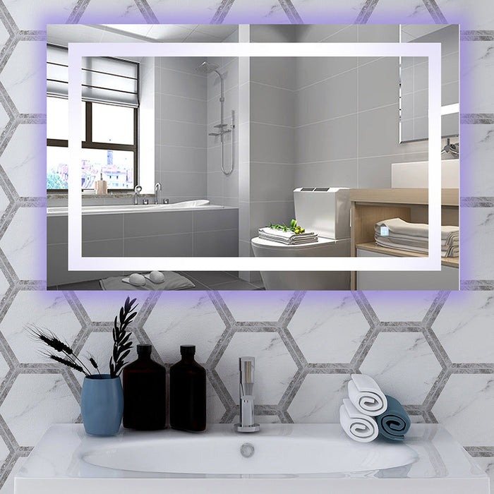 Glow 28" x 43" LED Bathroom Mirror with Touch Sensor