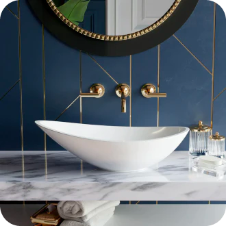 Ideas for Navy Blue Vanity Bathroom