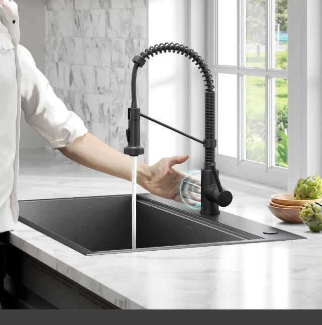 Kraus Bolden Touchless Sensor Commercial Pull-Down Single Handle 18" Kitchen Faucet