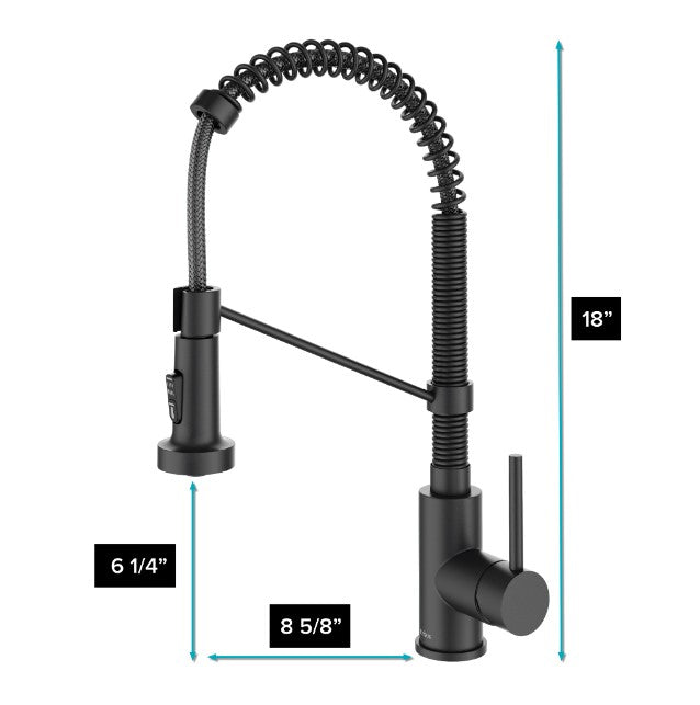 Kraus Bolden Touchless Sensor Commercial Pull-Down Single Handle 18" Kitchen Faucet