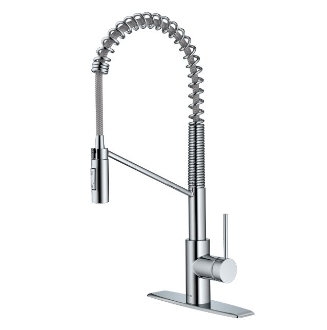 Kraus Oletto Single Handle Pull-Down Commercial Kitchen Faucet