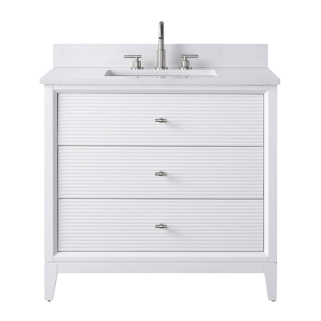 Linear White / Brushed Nickel