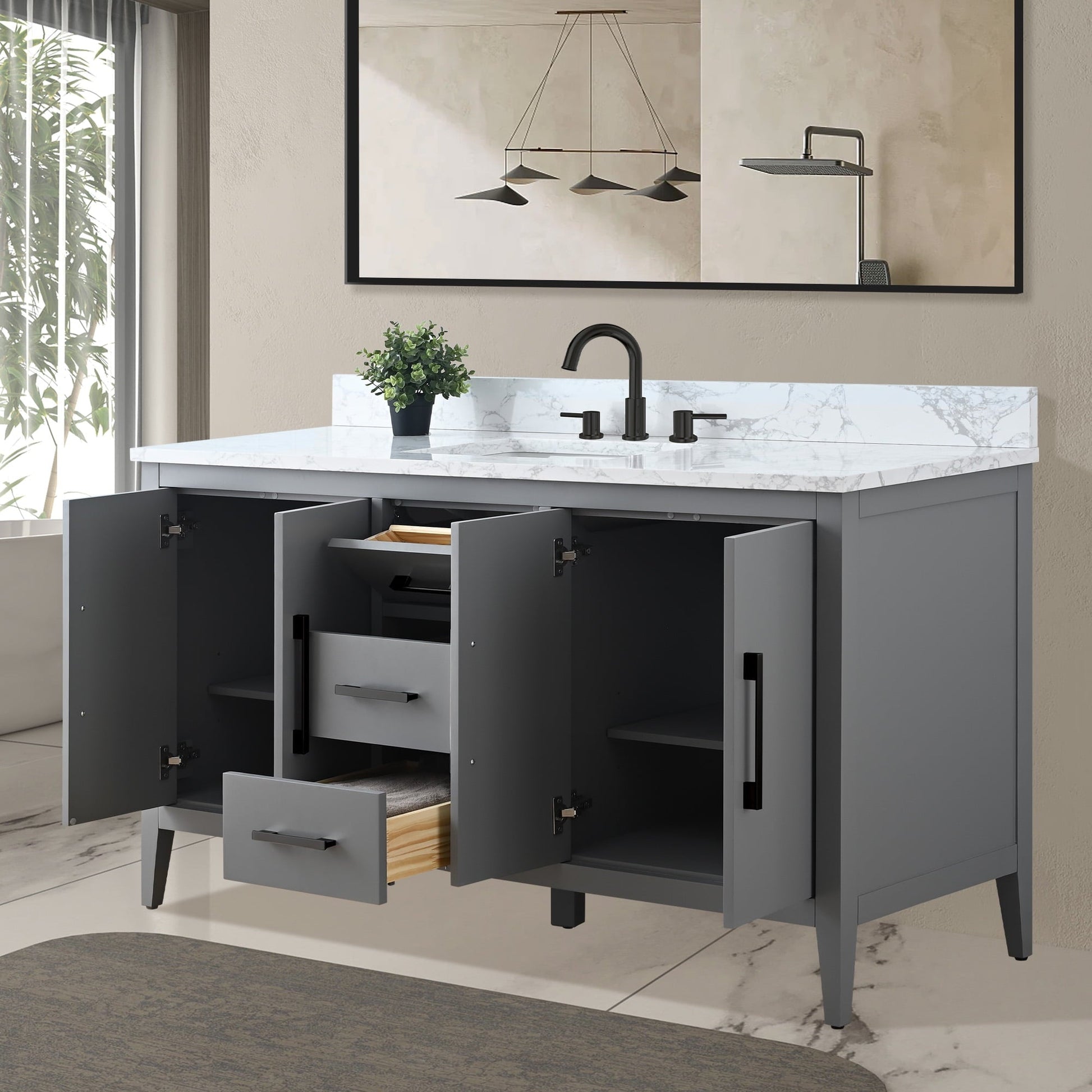 Cashmere Gray / Matte Black