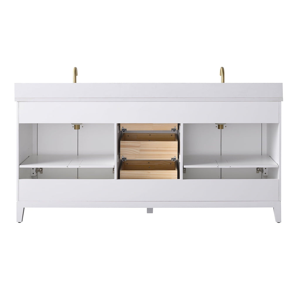 Linear White / Golden Brushed