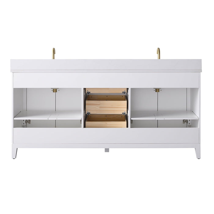 Linear White / Golden Brushed