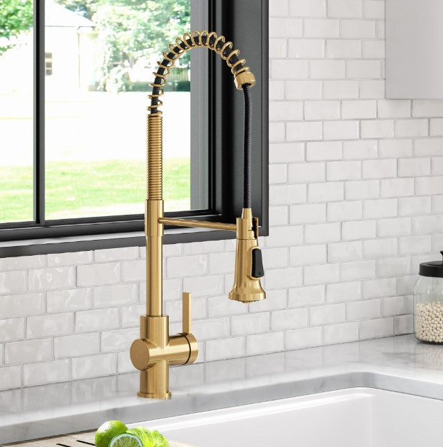 Kraus Britt 2nd Gen Commercial Style Pull-Down Single Handle Kitchen Faucet