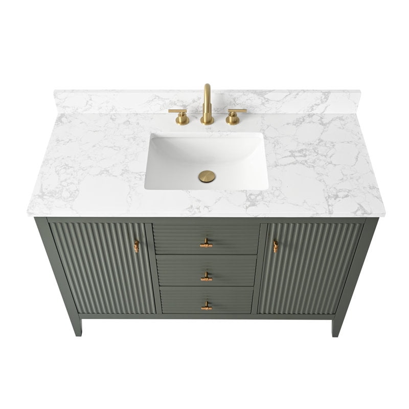 Linear Vintage Green / Golden Brushed