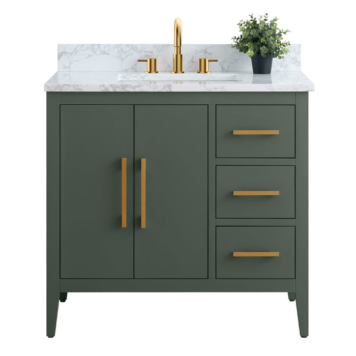 Vintage Green / Golden Brushed