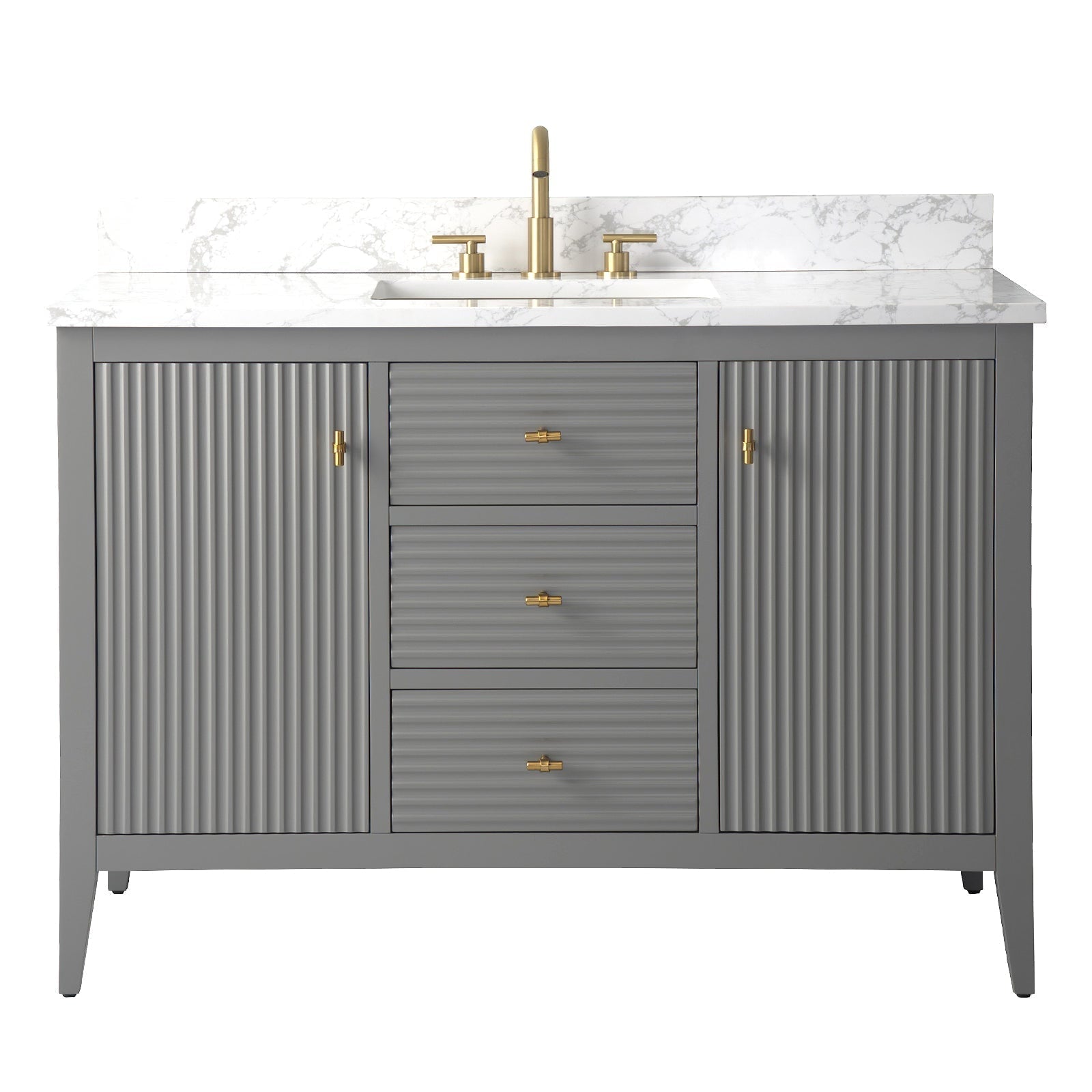 Linear Cashmere Gray / Golden Brushed