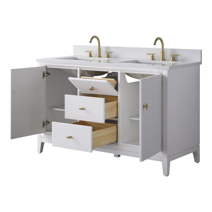 Linear White / Golden Brushed