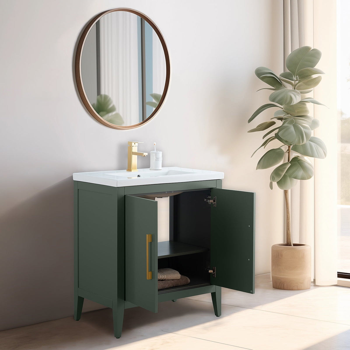 Vintage Green / Golden Brushed