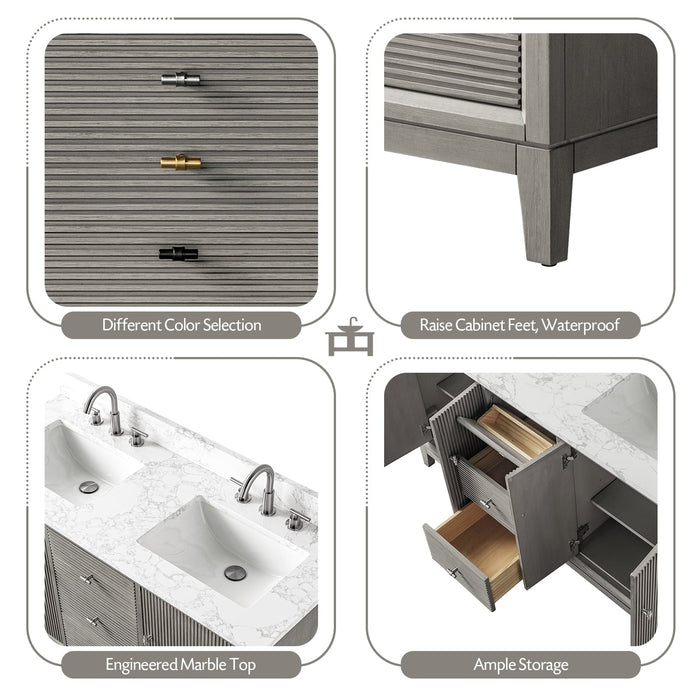 Linear Driftwood Gray / Brushed Nickel