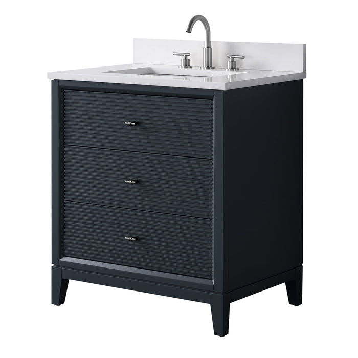 Linear Vintage Spruce Blue / Brushed Nickel