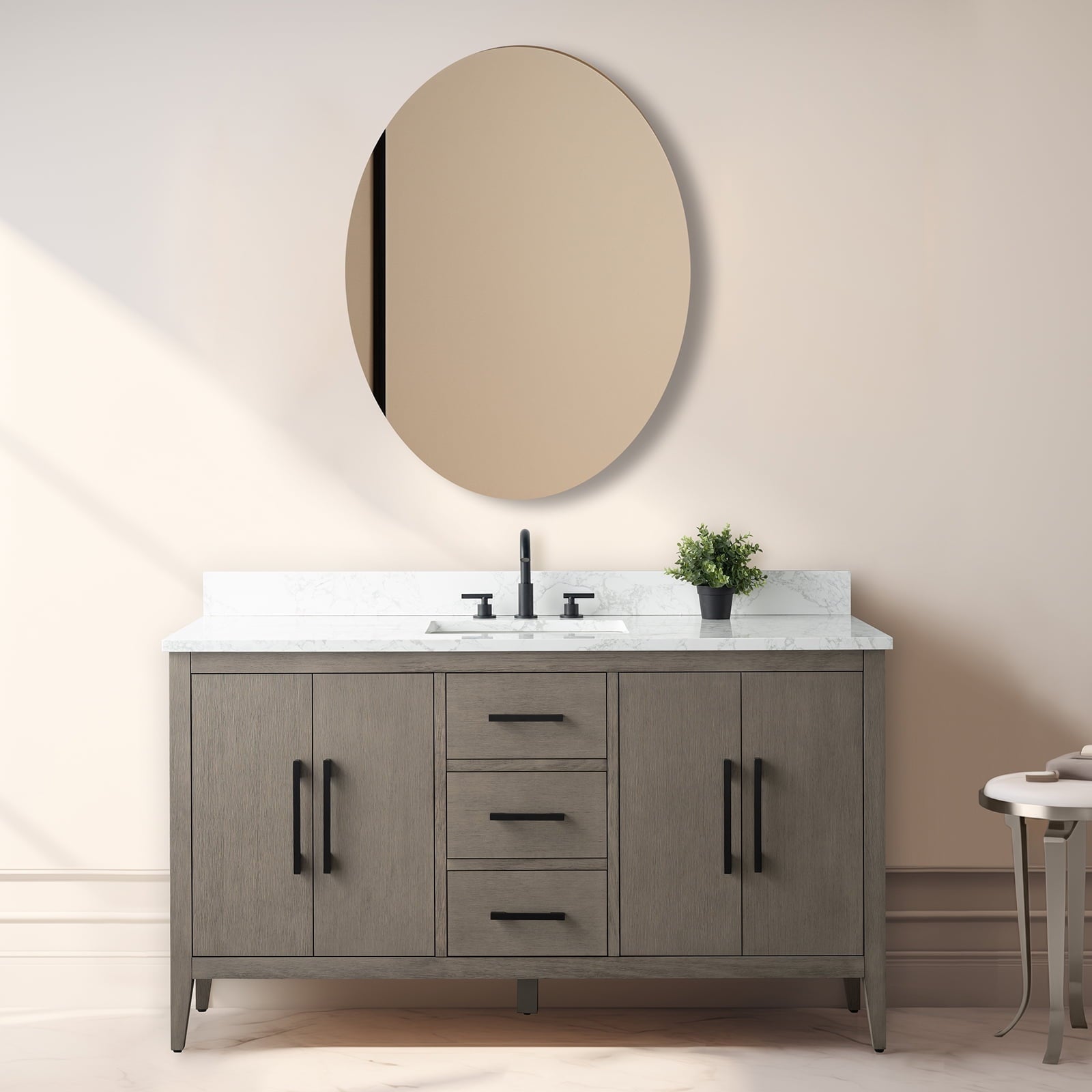 Driftwood Gray / Matte Black