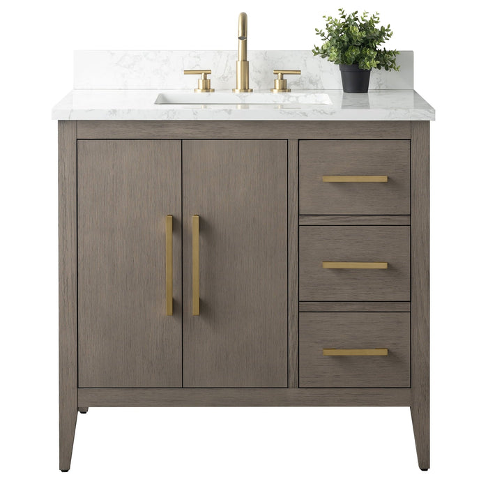 Driftwood Gray / Golden Brushed