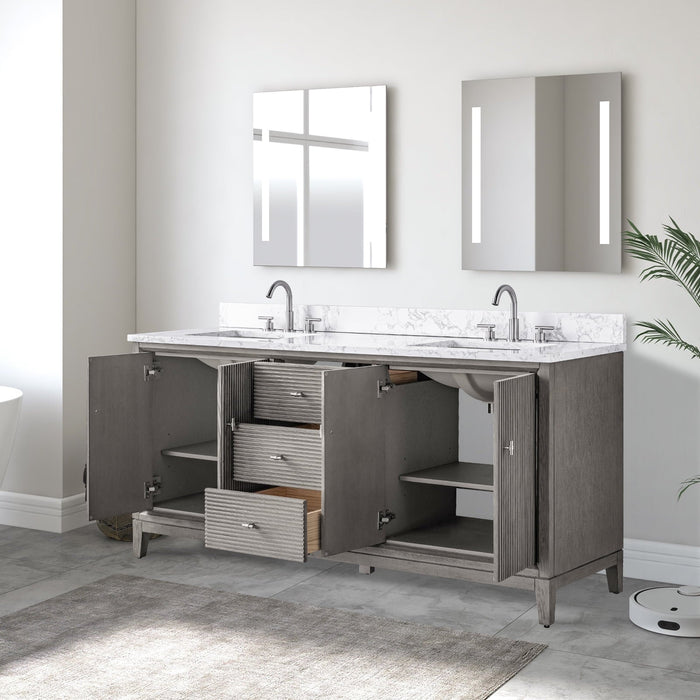 Linear Driftwood Gray / Brushed Nickel