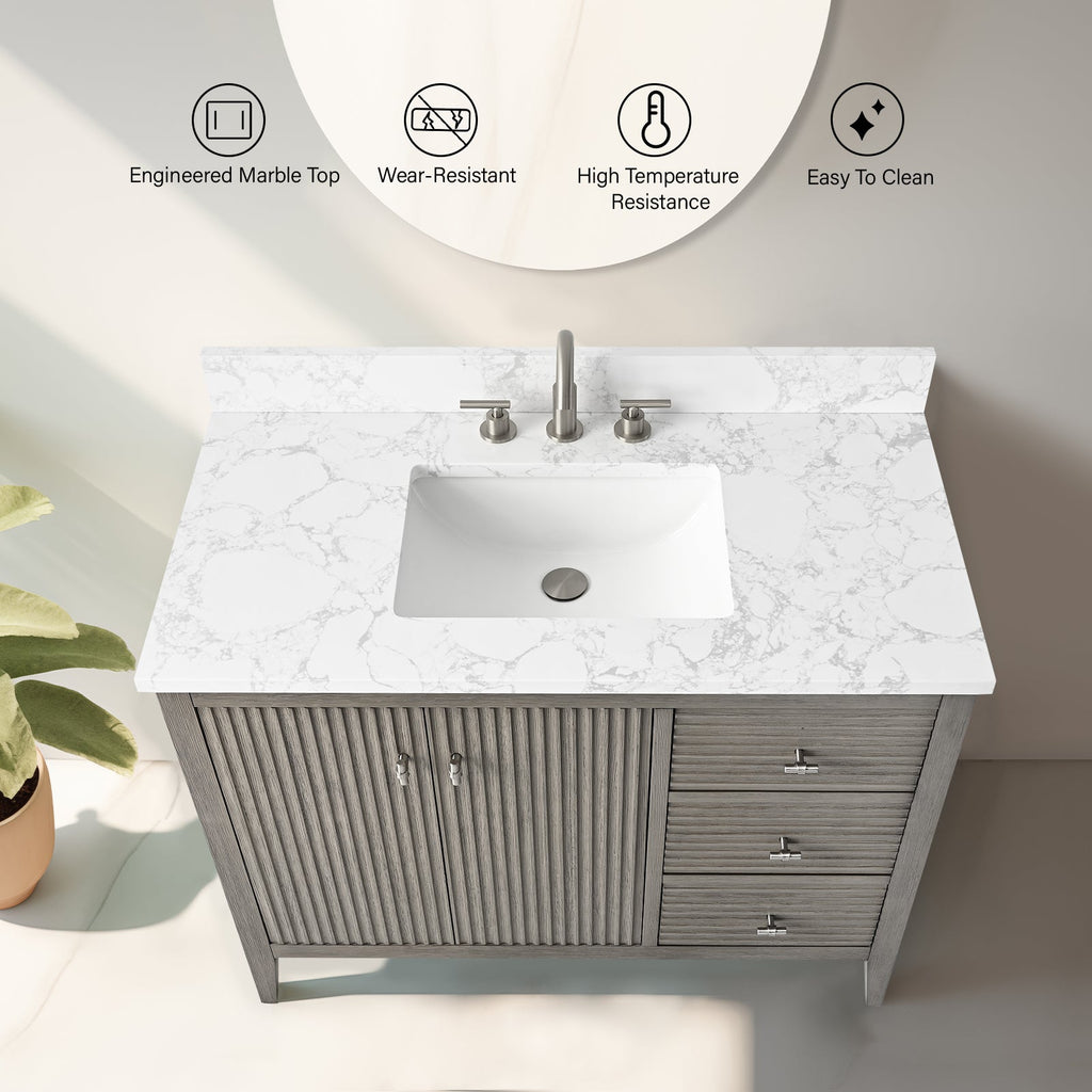 Linear Driftwood Gray / Brushed Nickel