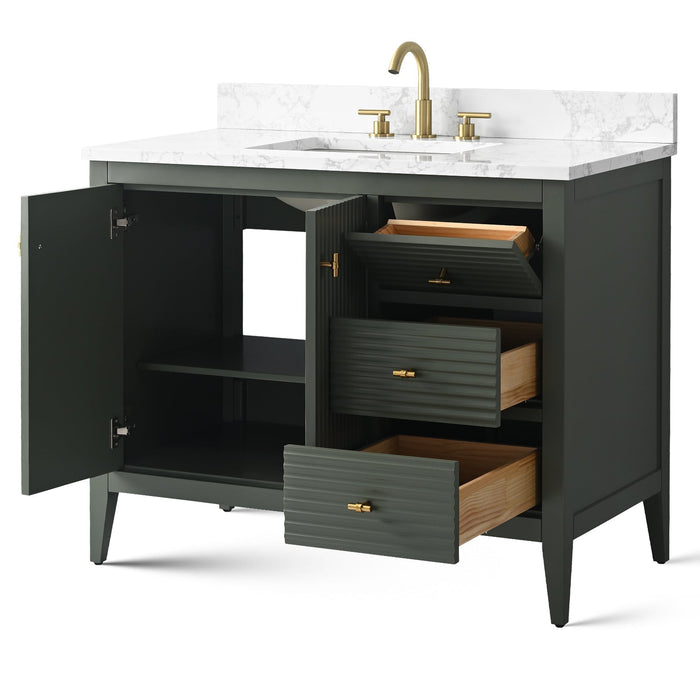 Linear Vintage Green / Golden Brushed