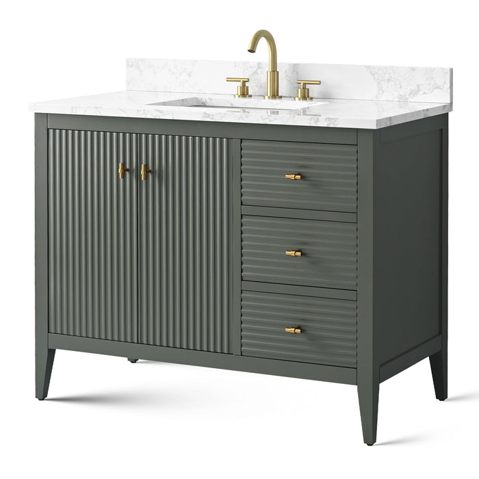 Linear Vintage Green / Golden Brushed