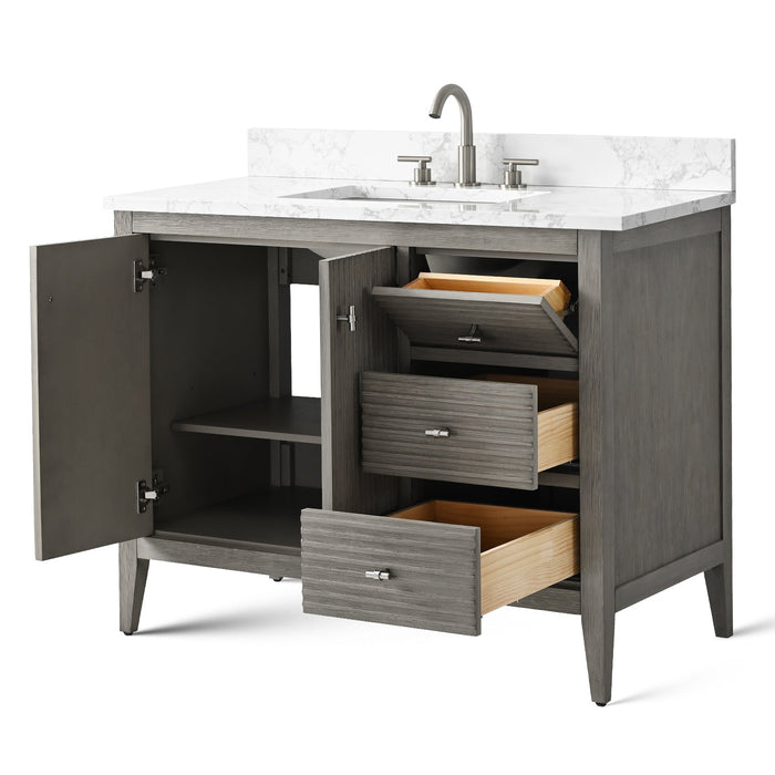 Linear Driftwood Gray / Brushed Nickel