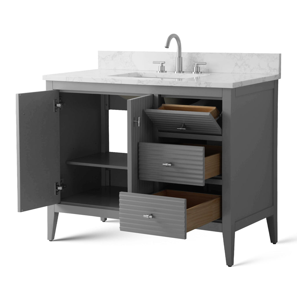 Linear Cashmere Gray / Brushed Nickel