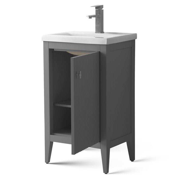 Linear Cashmere Gray / Brushed Nickel