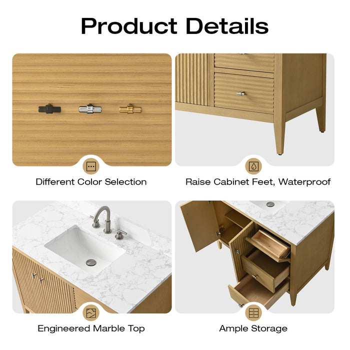 Linear Natural Oak / Golden Brushed