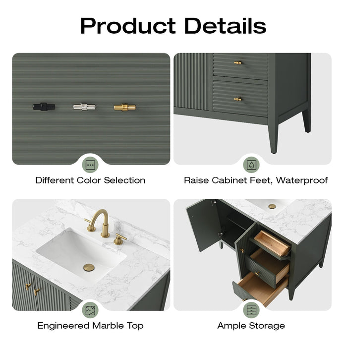 Linear Vintage Green / Brushed Nickel