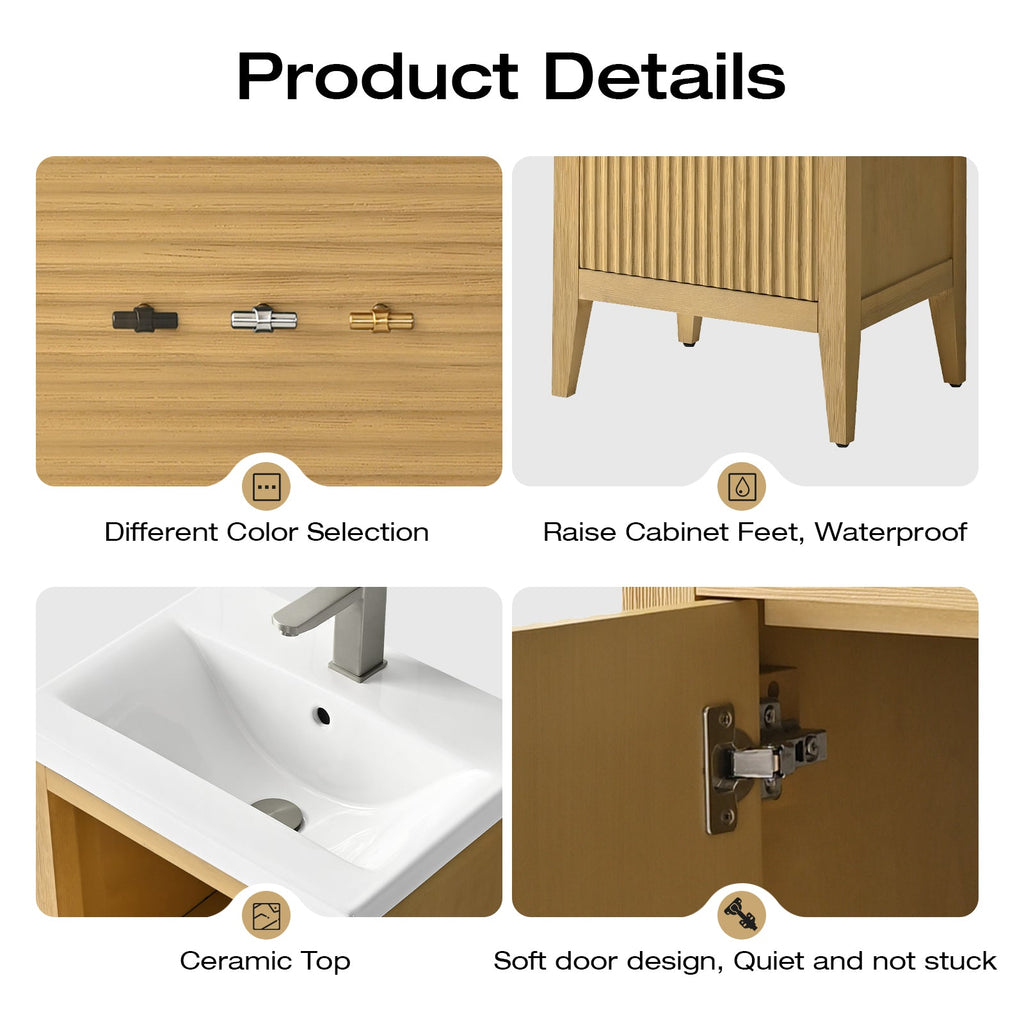 Linear Natural Oak / Golden Brushed