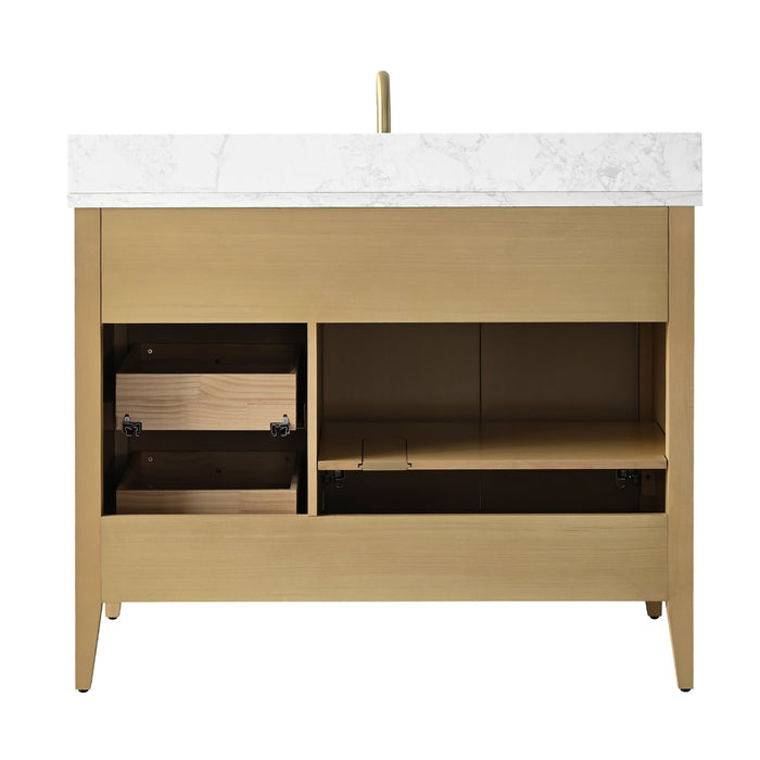 Linear Natural Oak / Golden Brushed