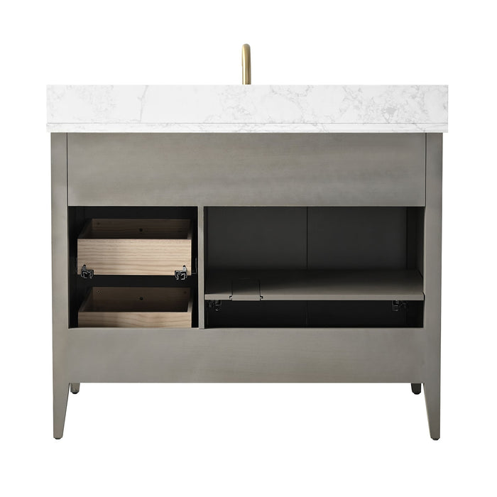 Linear Driftwood Gray / Golden Brushed