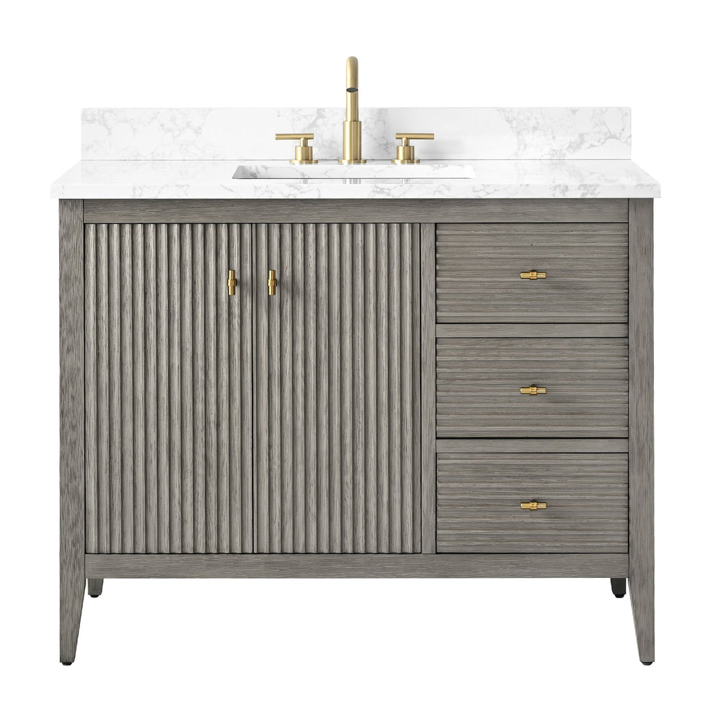 Linear Driftwood Gray / Golden Brushed