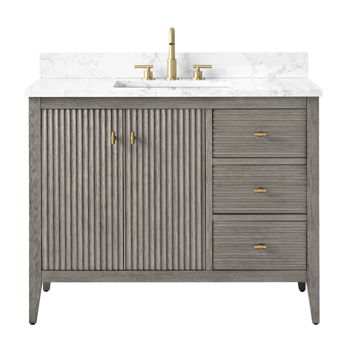 Linear Driftwood Gray / Golden Brushed