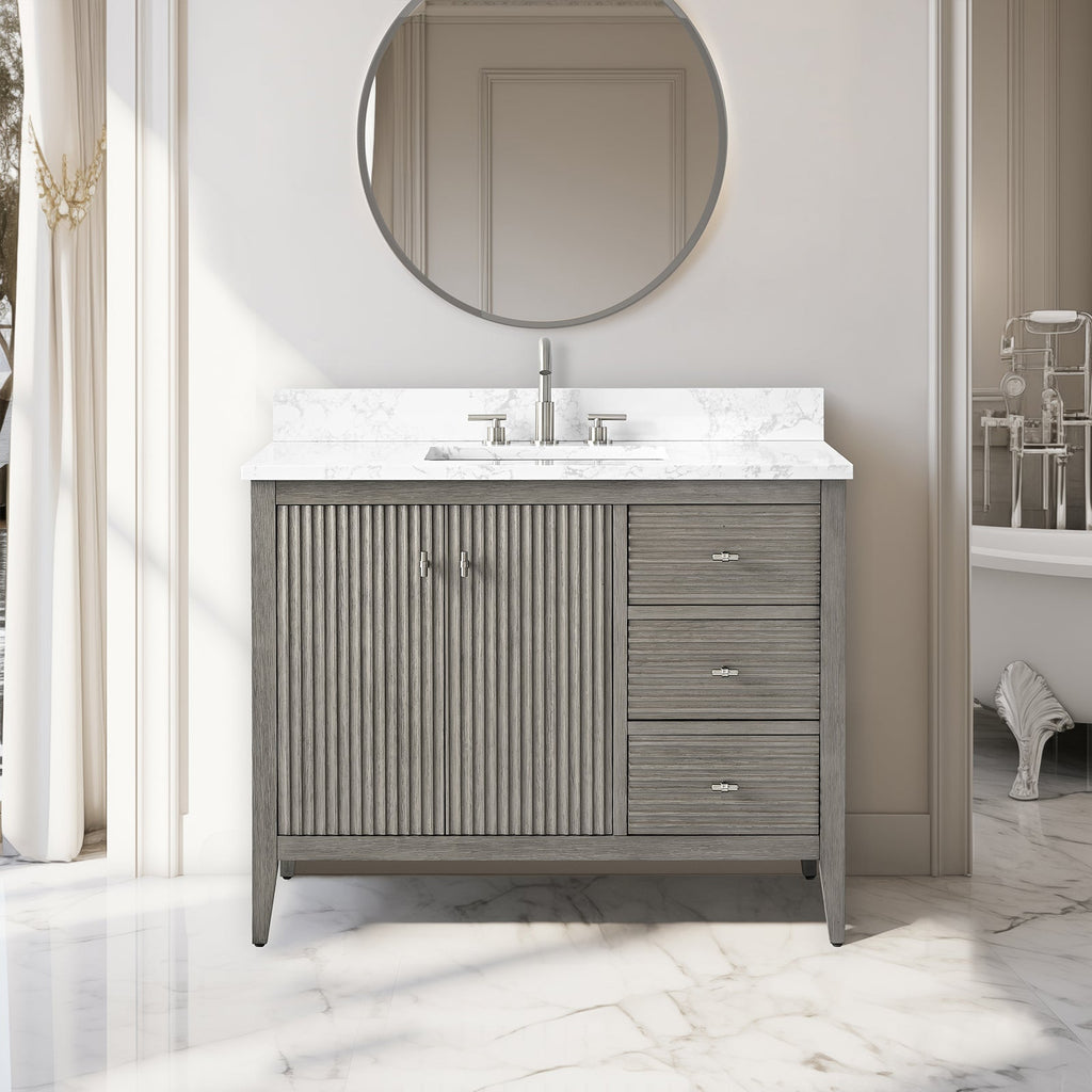 Linear Driftwood Gray / Brushed Nickel