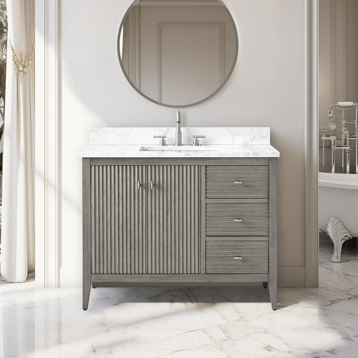 Linear Driftwood Gray / Brushed Nickel
