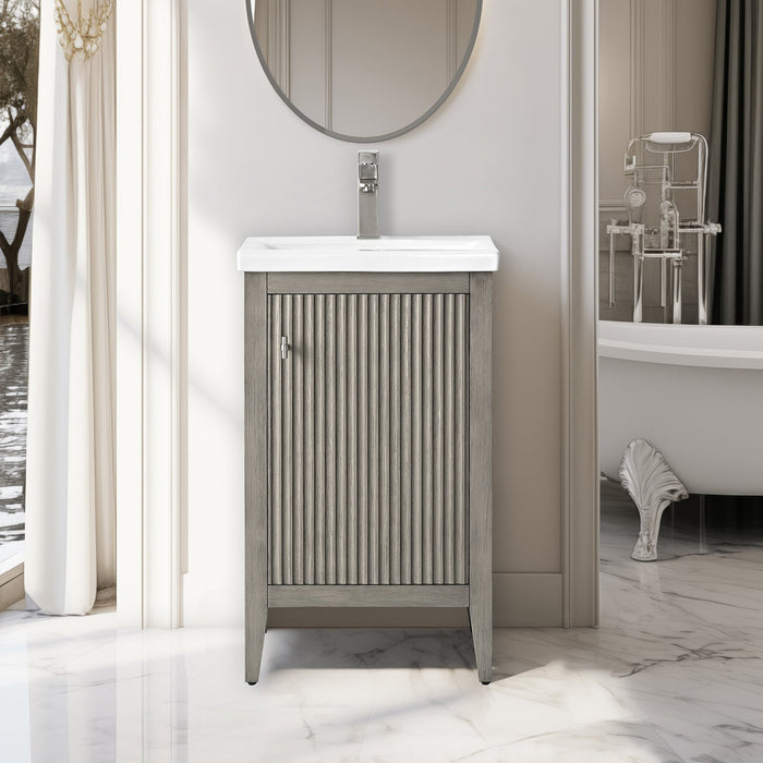 Linear Driftwood Gray / Brushed Nickel