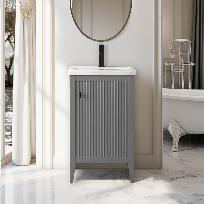 Linear Cashmere Gray / Matte Black