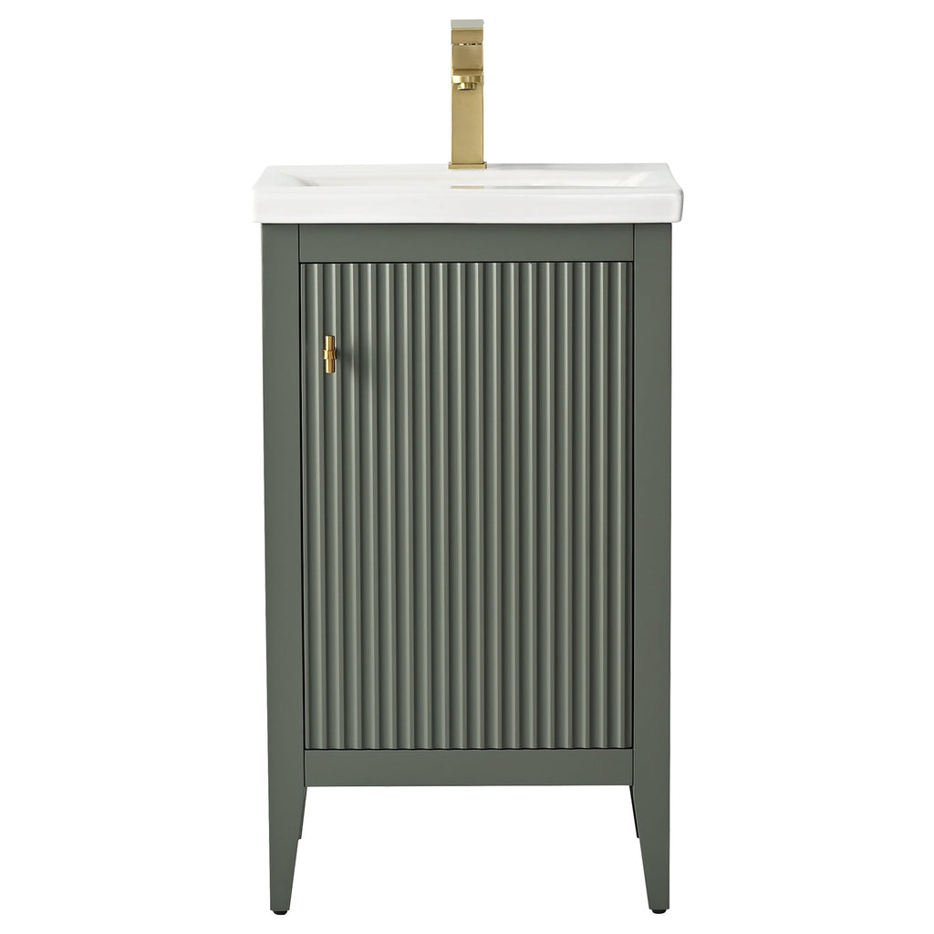 Linear Vintage Green / Golden Brushed