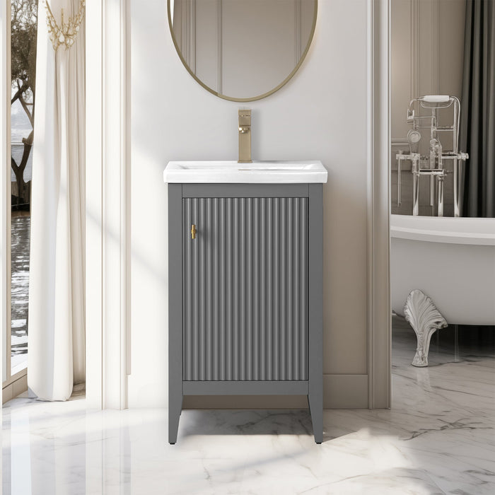 Linear Cashmere Gray / Golden Brushed