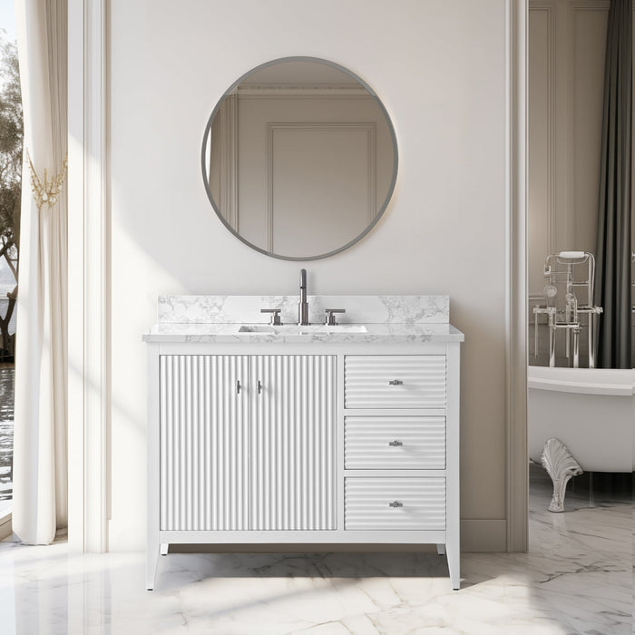Linear White / Brushed Nickel 