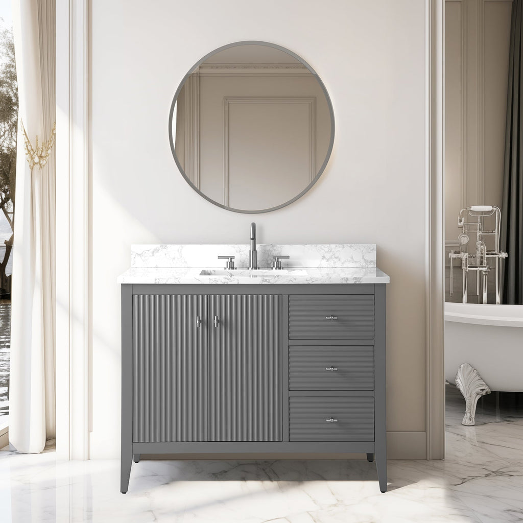 Linear Cashmere Gray / Brushed Nickel