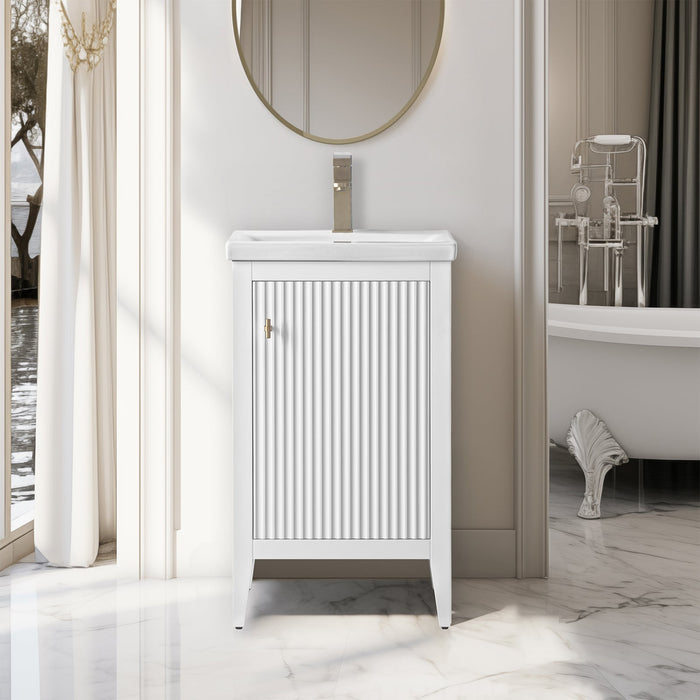 Linear White / Golden Brushed