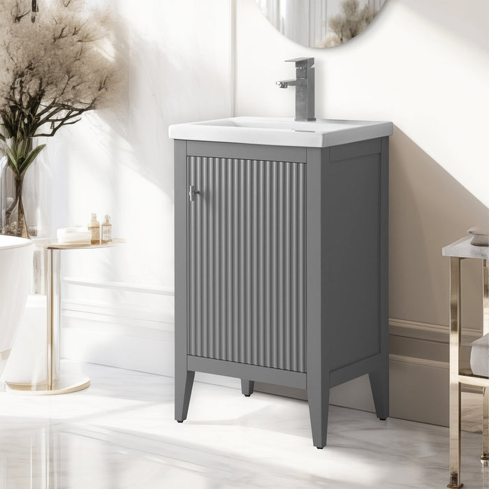 Linear Cashmere Gray / Brushed Nickel