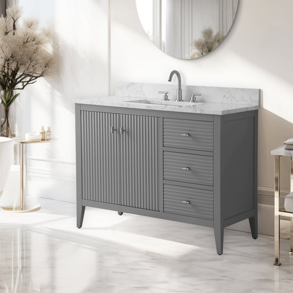 Linear Cashmere Gray / Brushed Nickel